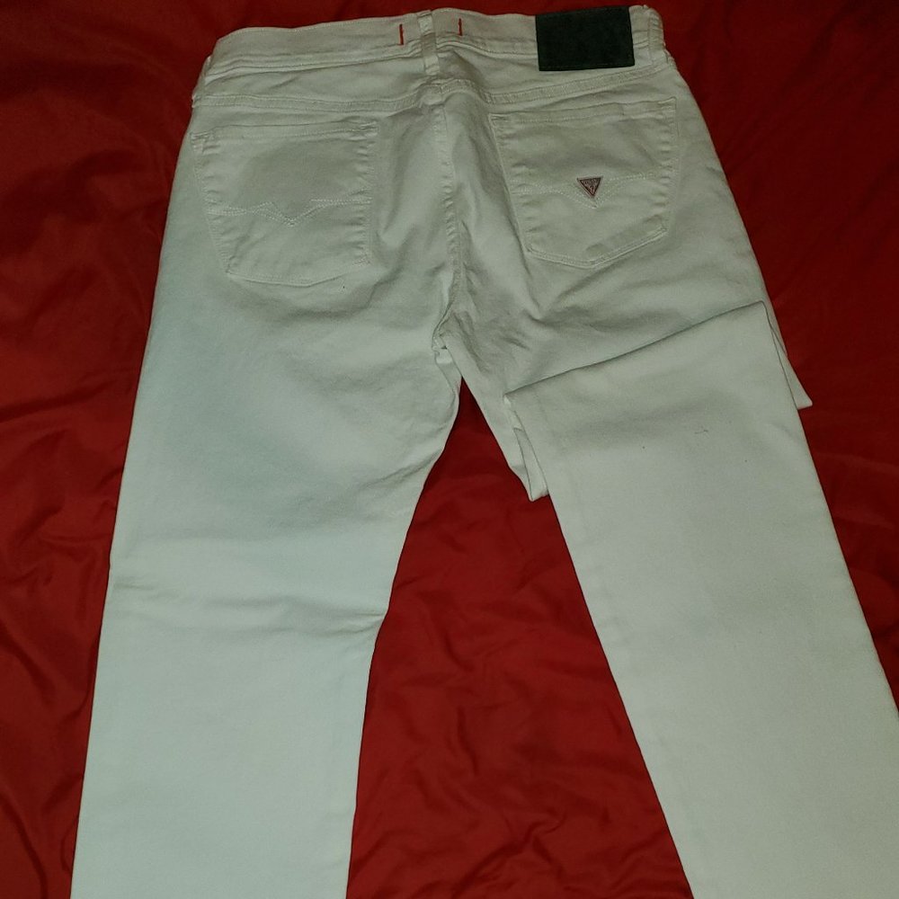 GUESS  JEANS  WHITE PANT 34